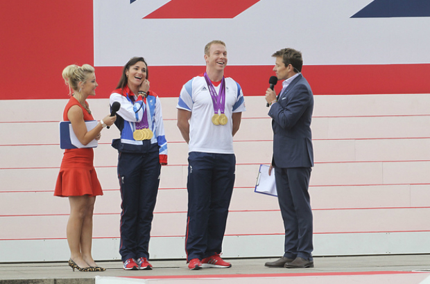 Sir Chris Hoy and Sarah Storey OBE Olympic Champions