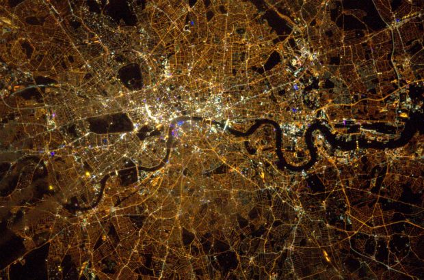 London at night