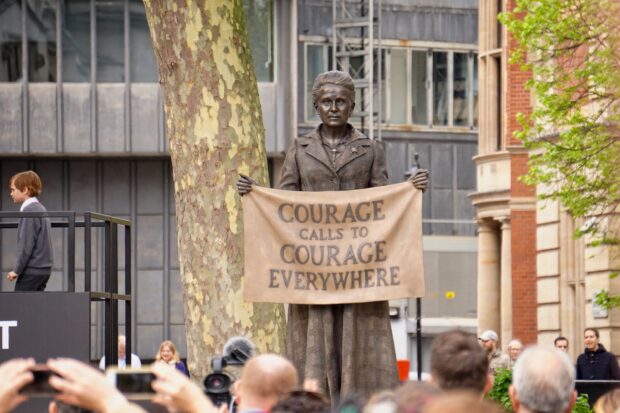 Statue of Millicent Fawcett unveiled