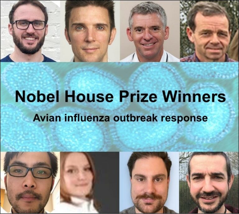 APHA team at Weybridge wins Nobel House Prize for avian influenza