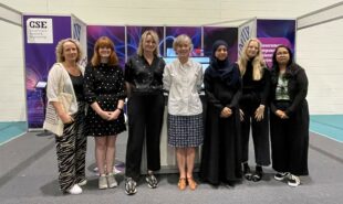 Members of the GSE team and Professor Dame Angela McLean, GCSA at the London hub