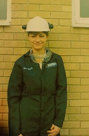 Sue, aged 16, while working for the Electricity Board