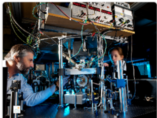 NPL scientists working on next generation optical atomic clock.